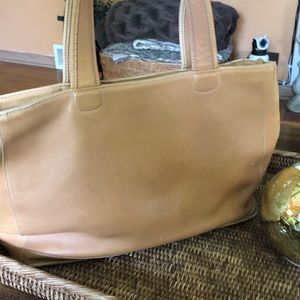 Coach tan tote bag